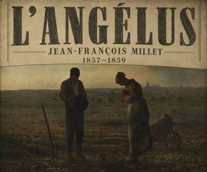 Jean-François Millet L'angélus I No6 - Affiche