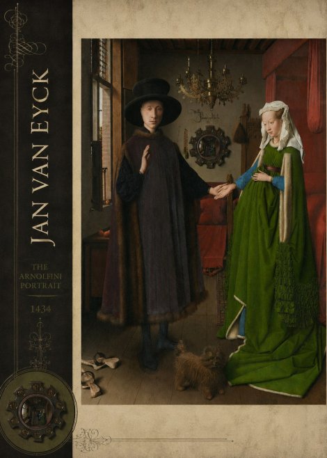 Jan van Eyck The Arnolfini Portrait V No2 - Affiche