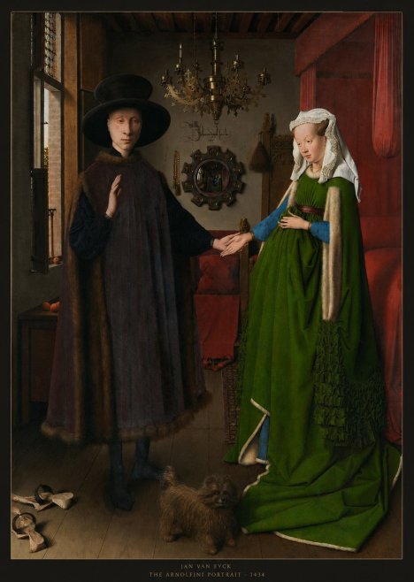 Jan van Eyck The Arnolfini Portrait V No6 - Affiche