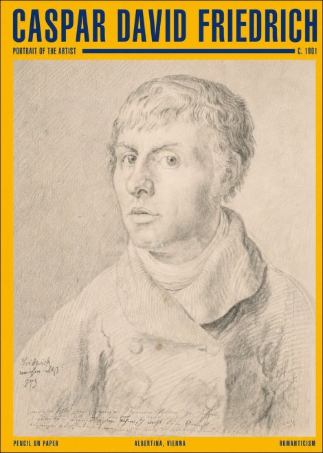 Caspar David Friedrich Portrait of the Artist No2 - Affiche