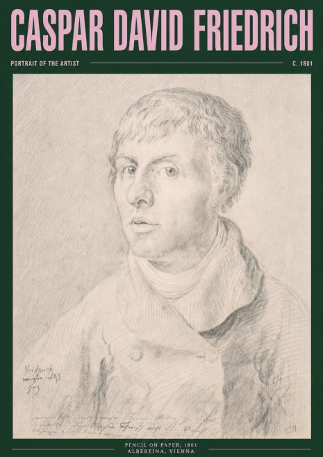 Caspar David Friedrich Portrait of the Artist No3 - Affiche