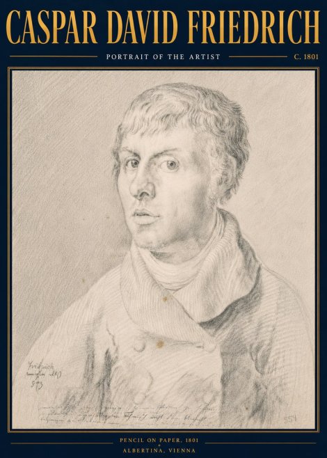 Caspar David Friedrich Portrait of the Artist No6 - Affiche