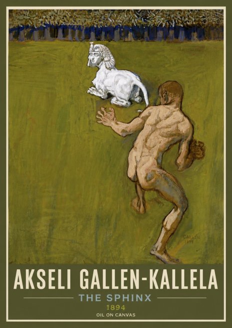 Akseli Gallen-Kallela Väinämöinen's Kantele No5 - Affiche
