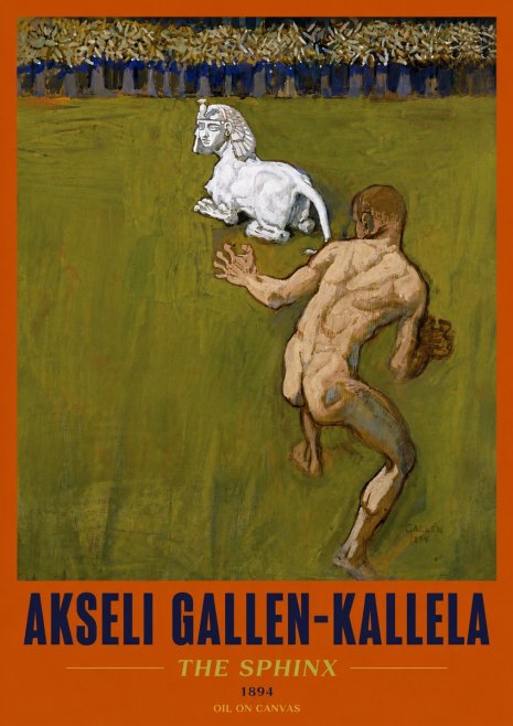 Akseli Gallen-Kallela Väinämöinen's Kantele No6 - Affiche