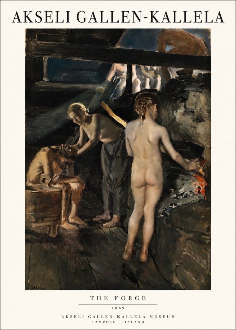 Akseli Gallen-Kallela The Forge No1 - Affiche