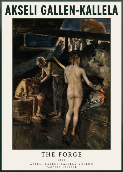 Akseli Gallen-Kallela The Forge No3 - Affiche