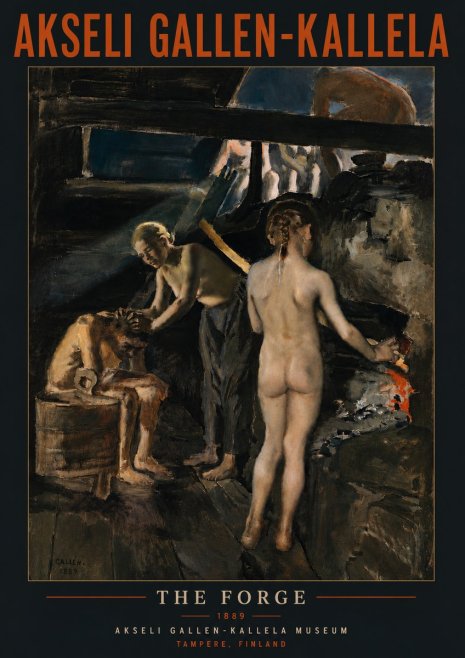 Akseli Gallen-Kallela The Forge No5 - Affiche