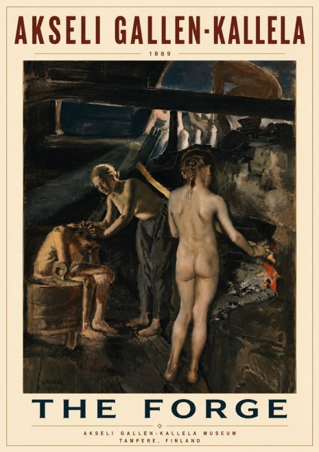 Akseli Gallen-Kallela The Forge No6 - Affiche