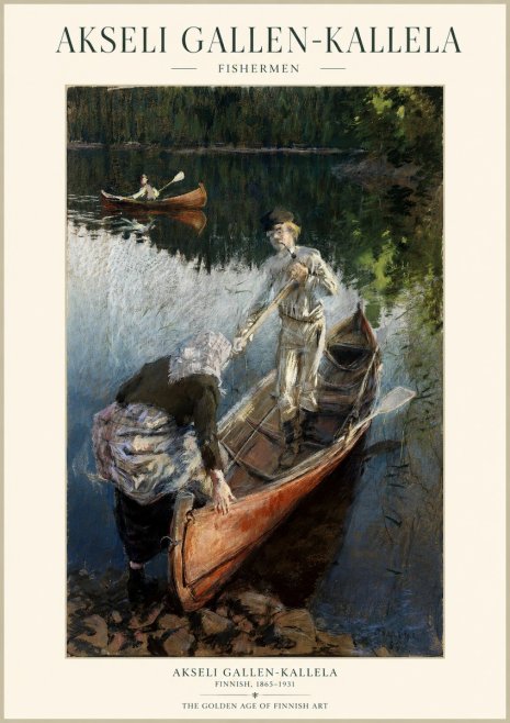 Akseli Gallen-Kallela Fishermen No1 - Affiche