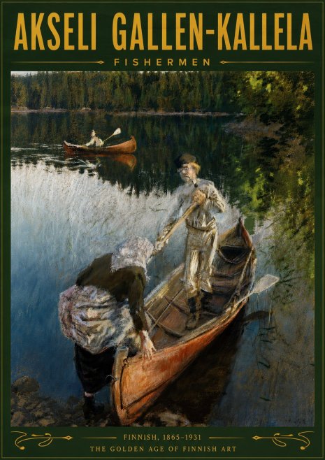 Akseli Gallen-Kallela Fishermen No5 - Affiche