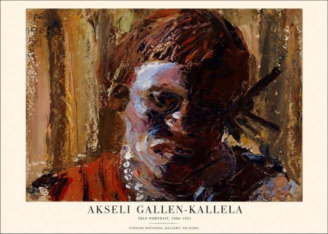 Akseli Gallen-Kallela Self-portrait, 1906-1921 No1 - Affiche