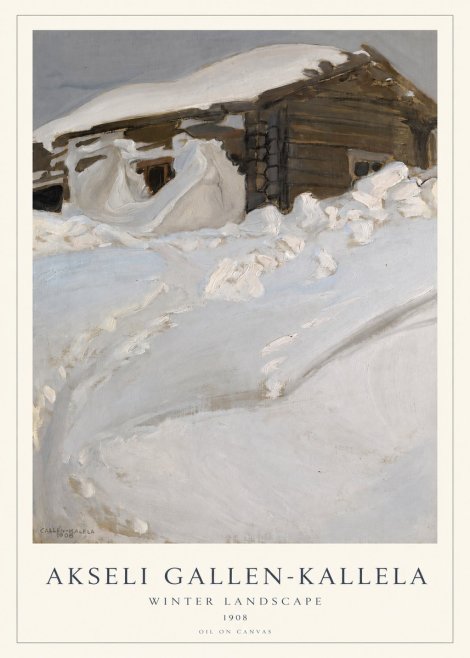 Akseli Gallen-Kallela Winter Landscape II No1 - Affiche