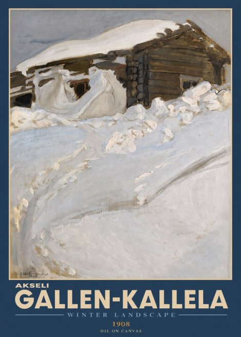 Akseli Gallen-Kallela Winter Landscape II No2 - Affiche
