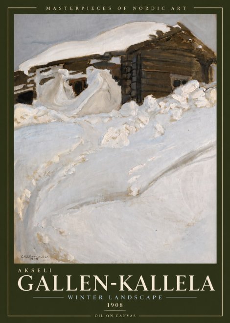Akseli Gallen-Kallela Winter Landscape II No5 - Affiche
