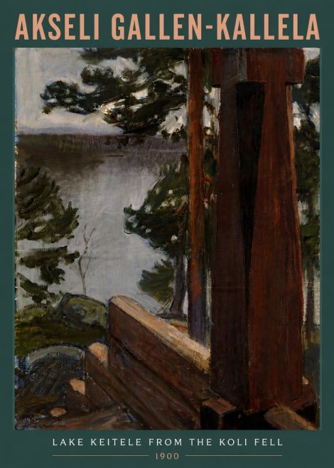 Akseli Gallen-Kallela Lake Keitele from the Koli Fell No5 - Affiche