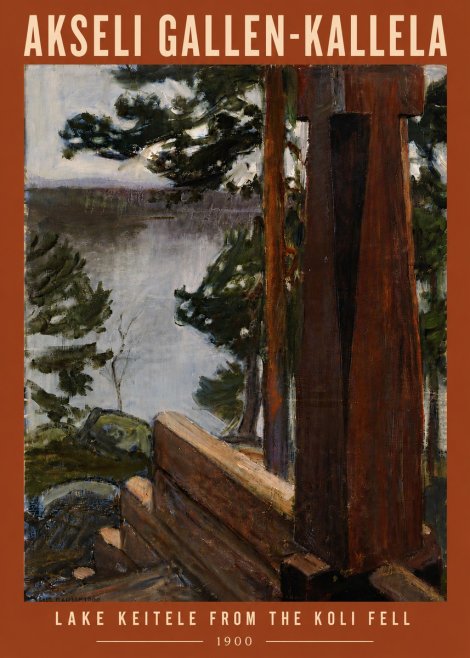 Akseli Gallen-Kallela Lake Keitele from the Koli Fell No6 - Affiche