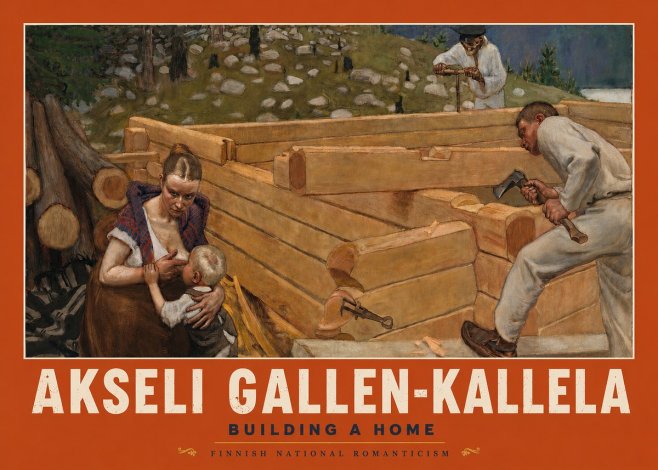 Akseli Gallen-Kallela Building a Home No2 - Affiche