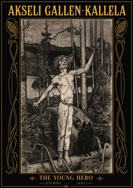 Akseli Gallen-Kallela The Young Hero No2 - Affiche
