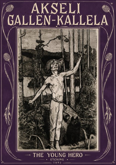 Akseli Gallen-Kallela The Young Hero No5 - Affiche