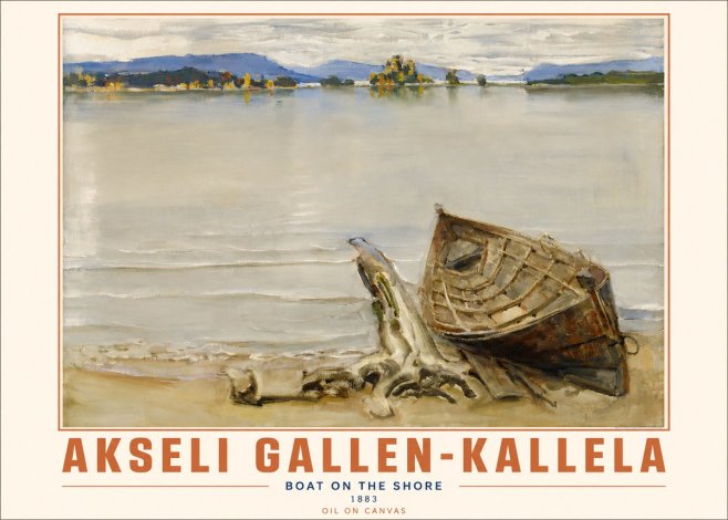 Akseli Gallen-Kallela Boat on the Shore No4 - Affiche