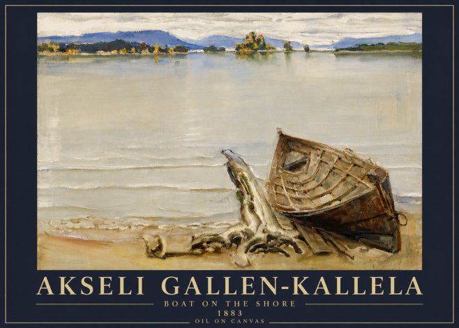 Akseli Gallen-Kallela Boat on the Shore No6 - Affiche