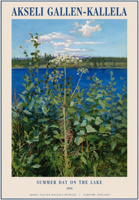 Akseli Gallen-Kallela Summer Day on the Lake No1 - Affiche