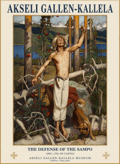 Akseli Gallen-Kallela The Defense of the Sampo No1 - Affiche