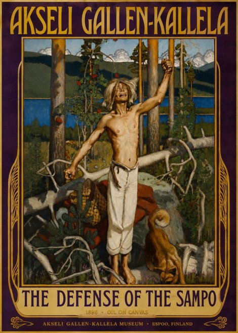Akseli Gallen-Kallela The Defense of the Sampo No3 - Affiche