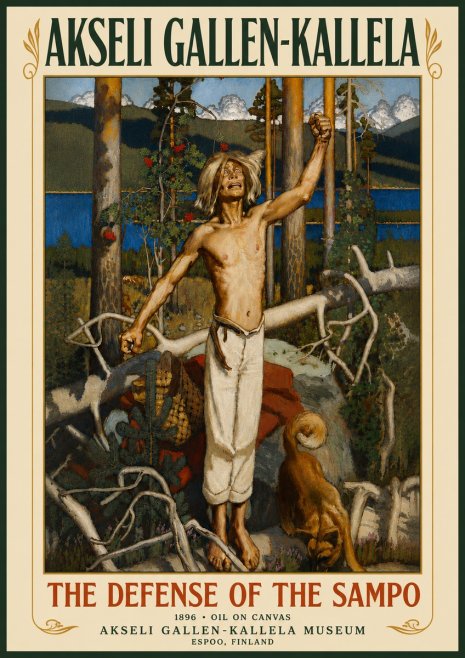 Akseli Gallen-Kallela The Defense of the Sampo No5 - Affiche