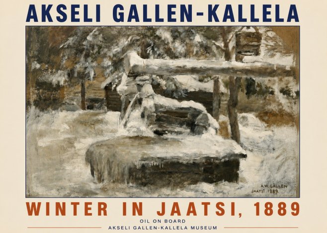 Akseli Gallen-Kallela Winter in Jaatsi, 1889 No4 - Affiche