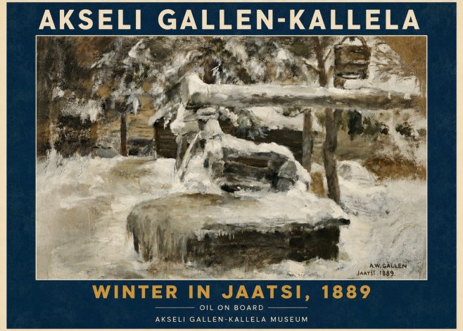 Akseli Gallen-Kallela Winter in Jaatsi, 1889 No5 - Affiche