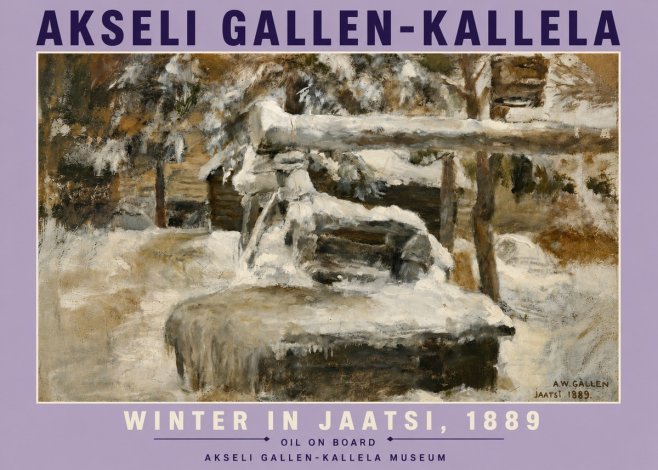 Akseli Gallen-Kallela Winter in Jaatsi, 1889 No6 - Affiche