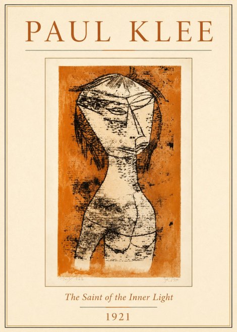 Paul Klee Die Heilige Vom Innern Licht No4 - Affiche