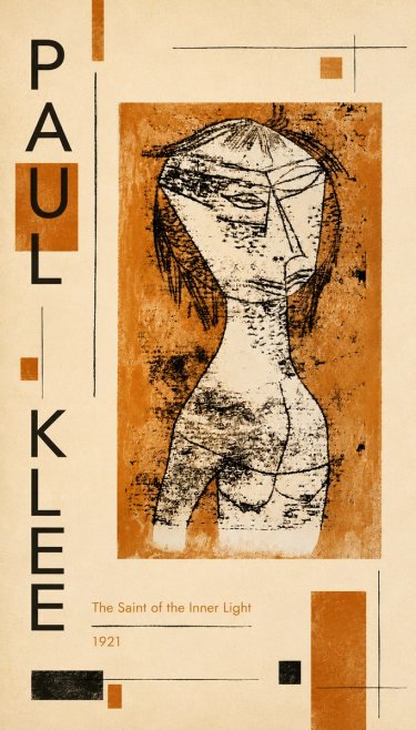 Paul Klee Die Heilige Vom Innern Licht No5 - Affiche
