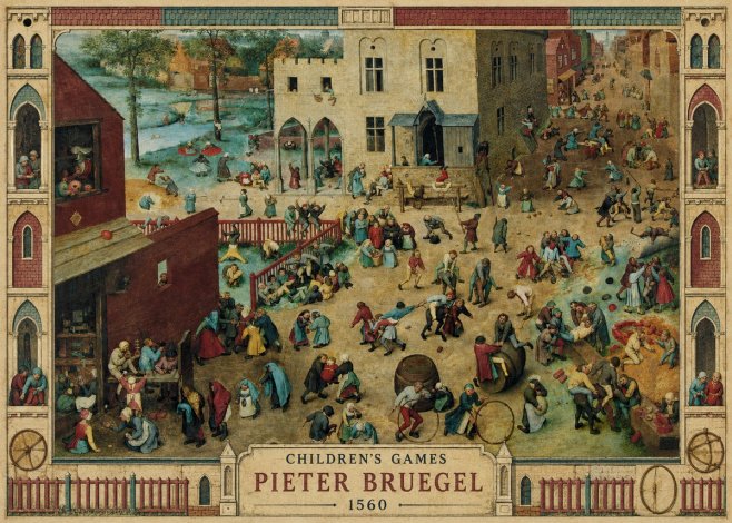 Pieter Bruegel Children's Games III No3 - Affiche