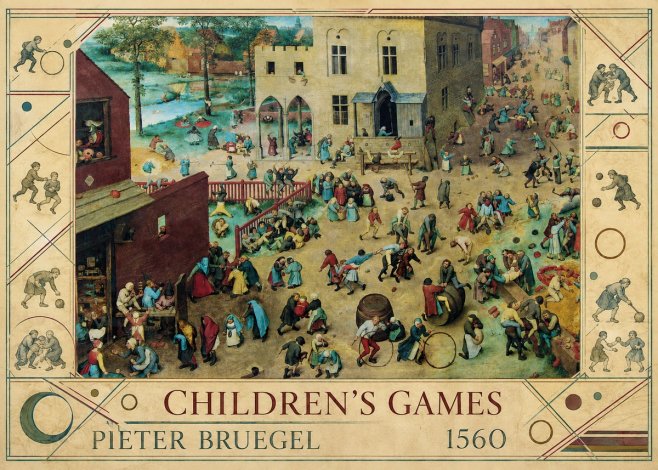 Pieter Bruegel Children's Games III No6 - Affiche