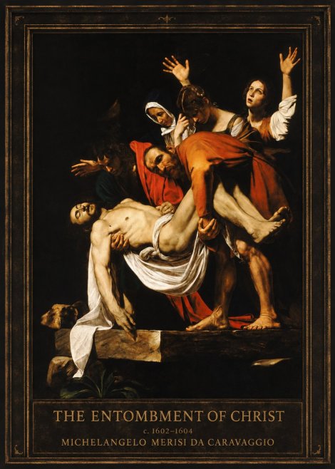Michelangelo Merisi da Caravaggio The Entombment of Christ II No1 - Affiche