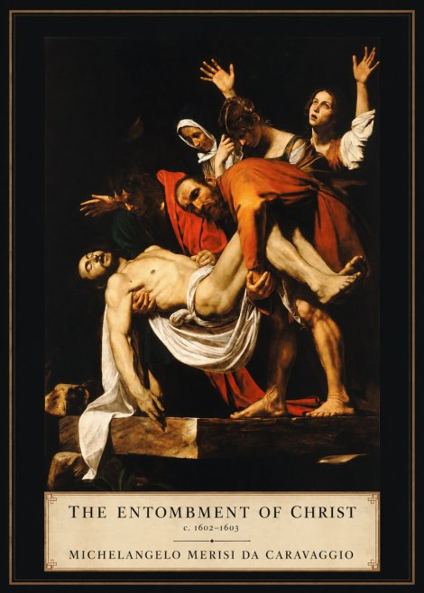 Michelangelo Merisi da Caravaggio The Entombment of Christ II No2 - Affiche