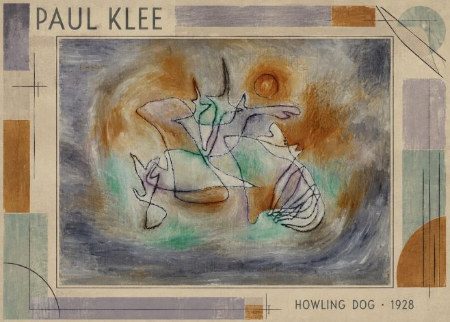 Paul Klee Howling Dog No1 - Affiche