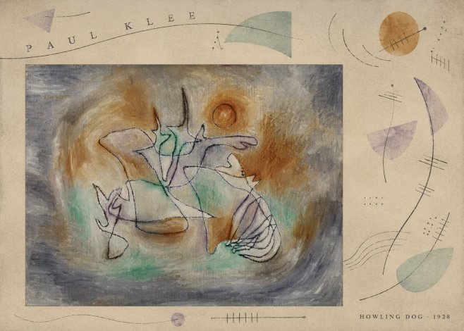 Paul Klee Howling Dog No6 - Affiche