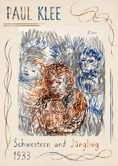 Paul Klee Schwestern Und Jüngling No1 - Affiche
