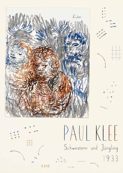 Paul Klee Schwestern Und Jüngling No5 - Affiche
