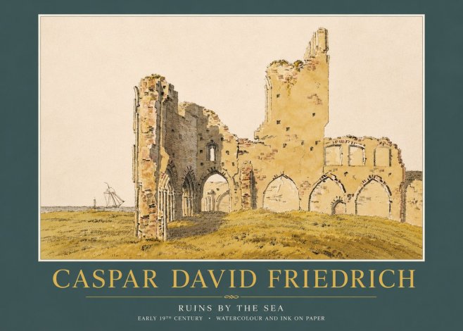 Caspar David Friedrich Ruins by the Sea No4 - Affiche