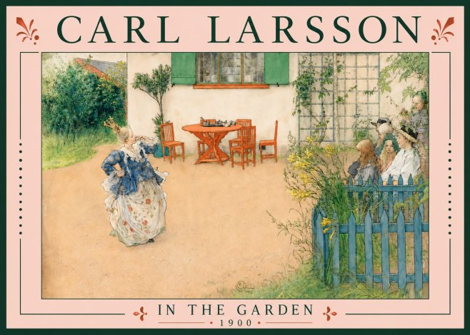 Carl Larsson In the Garden No5 - Affiche