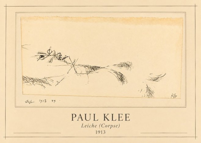 Paul Klee Leiche (Corpse) No1 - Affiche