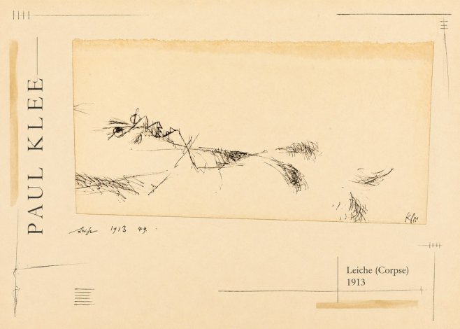 Paul Klee Leiche (Corpse) No2 - Affiche