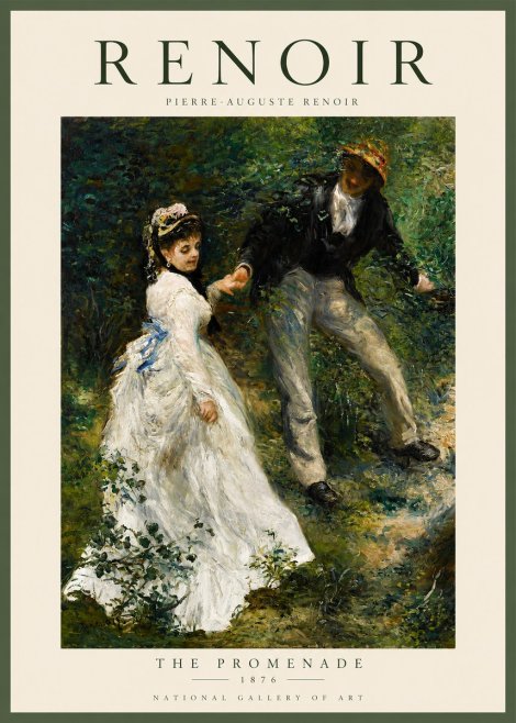 Renoir The Promenade No2 - Affiche