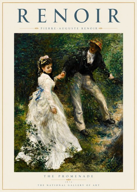Renoir The Promenade No4 - Affiche