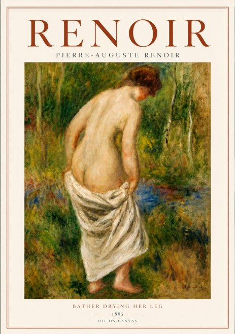 Renoir Young Bather No5 - Affiche