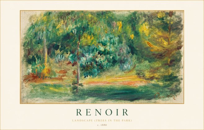 Renoir Landscape (Trees in the Park) No1 - Affiche